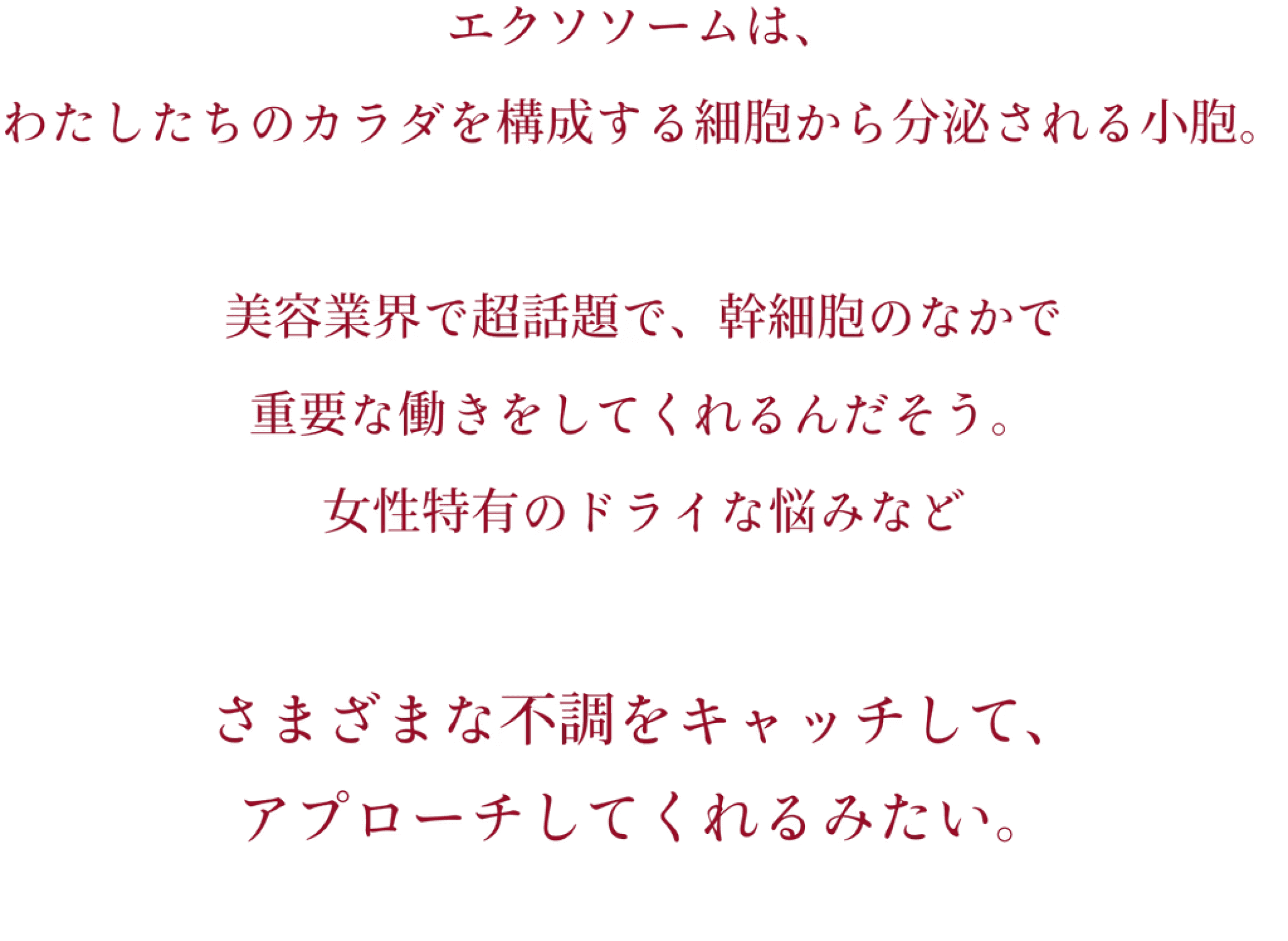 既存のエクソソーム説明文